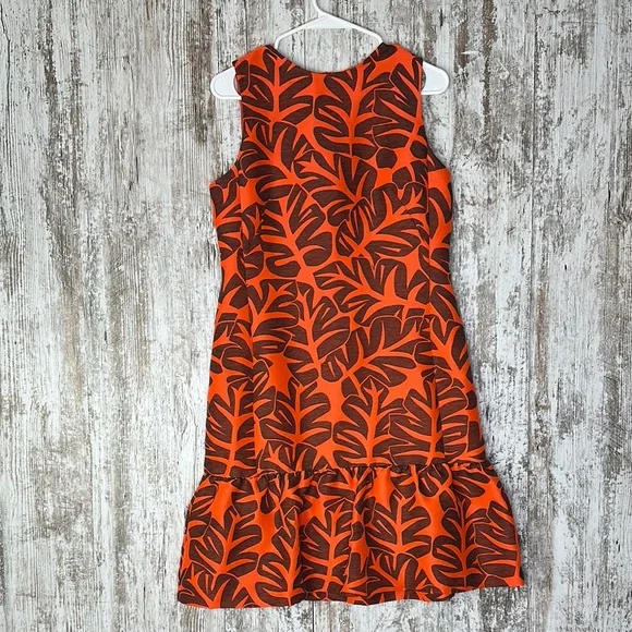 AKRIS PUNTO ORANGE FLARED HEM DRESS sz 10 - Picture 4 of 15